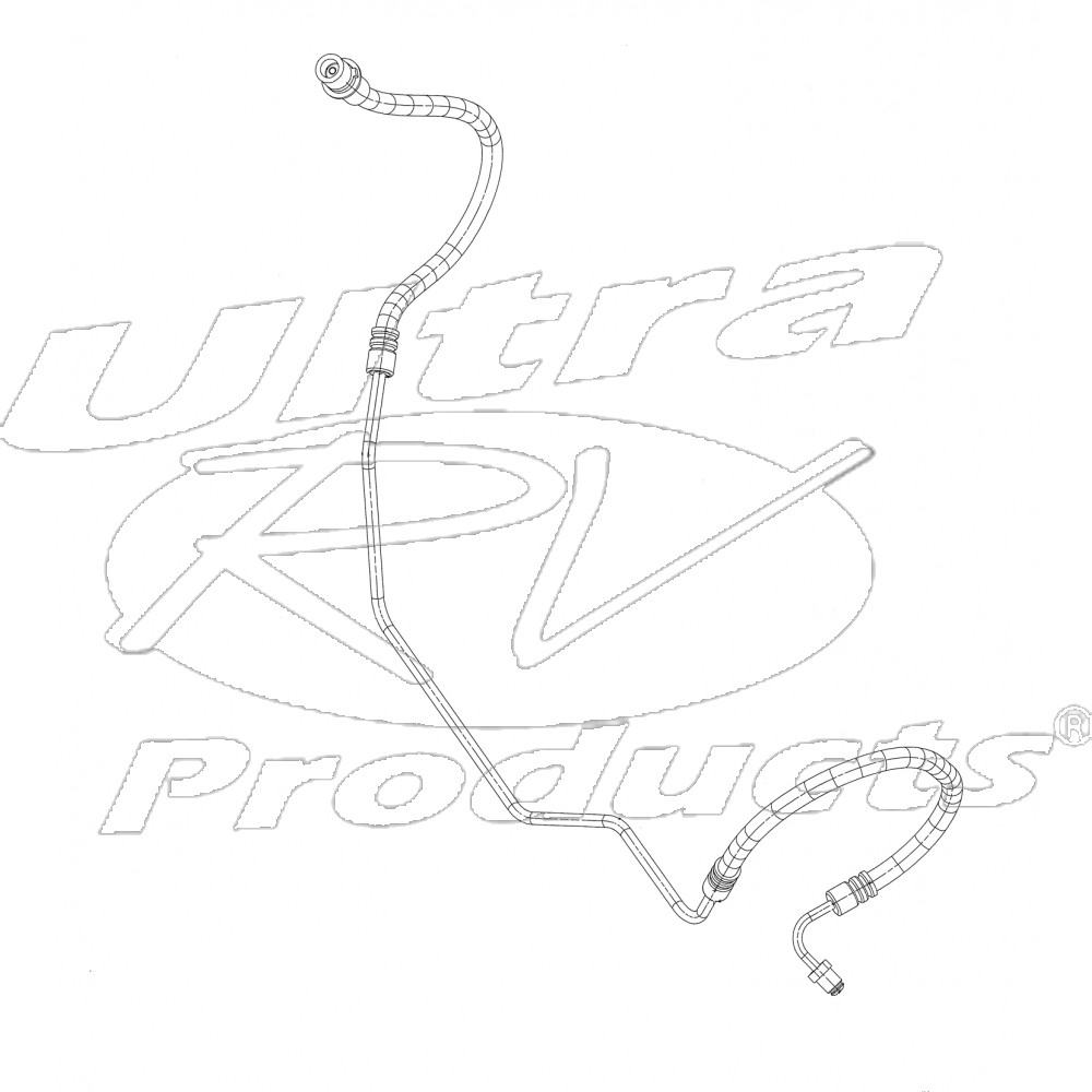 W0013471  -  Hose Asm - LH Rear Brake (JM5 Brake Code)
